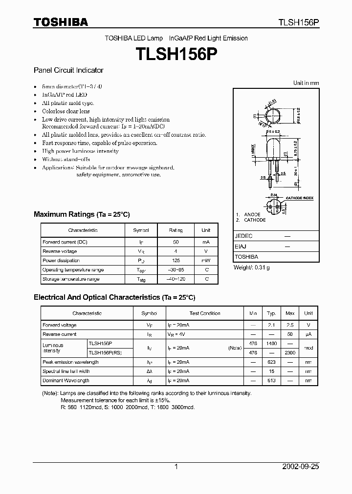 TLSH156P_66895.PDF Datasheet