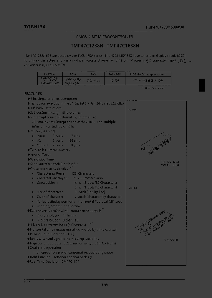 TMP47C1238_37263.PDF Datasheet