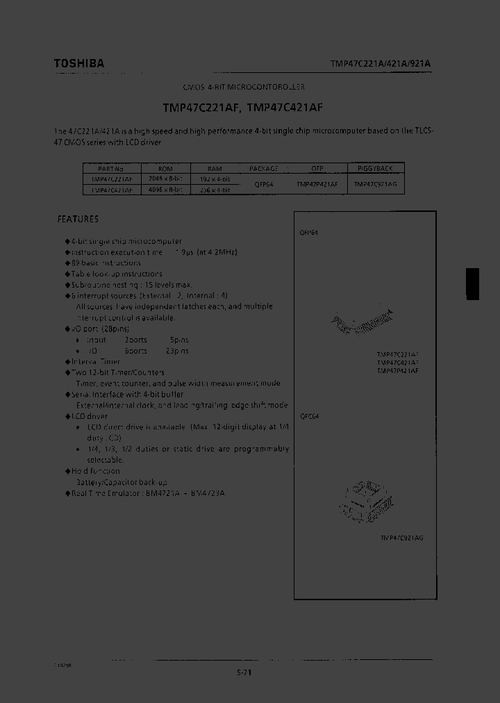 TMP47C221AF_37281.PDF Datasheet