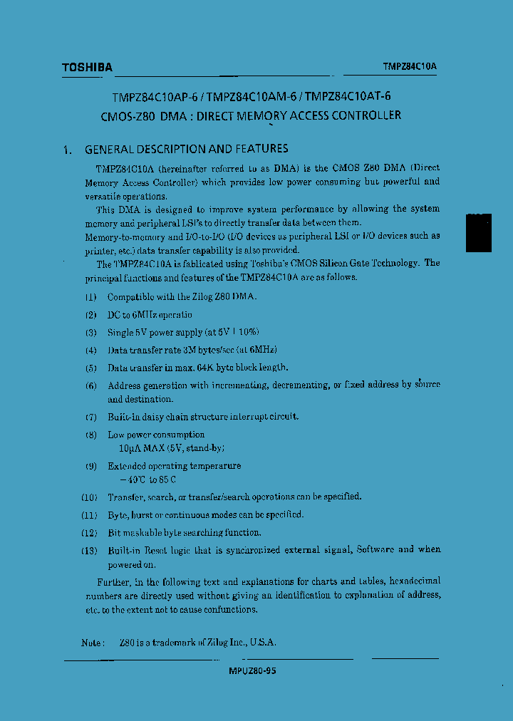 TMPZ84C10AM-6_31351.PDF Datasheet