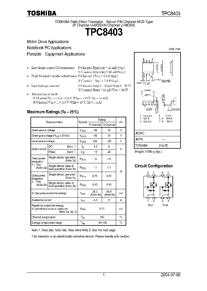 TPC8403_141330.PDF Datasheet
