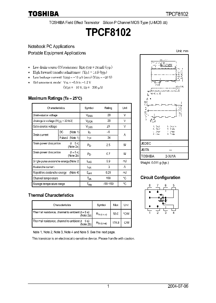 TPCF8102_65388.PDF Datasheet