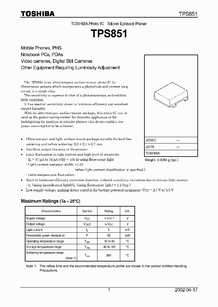 TPS851_63954.PDF Datasheet