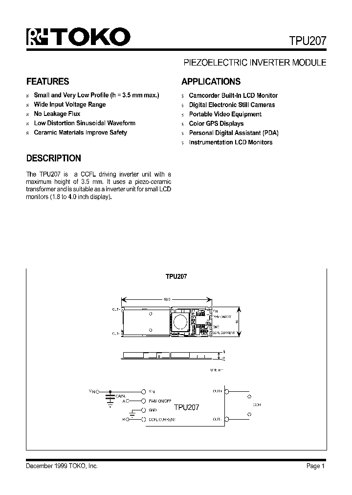 TPU207_62269.PDF Datasheet