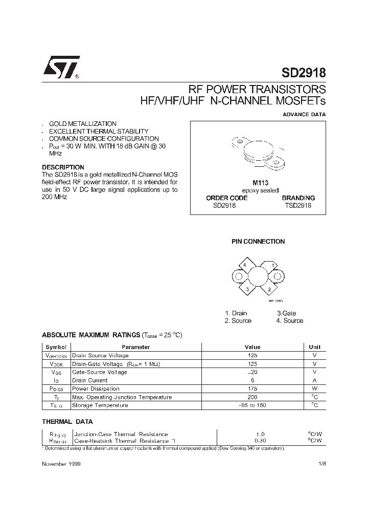 TSD2918_62740.PDF Datasheet