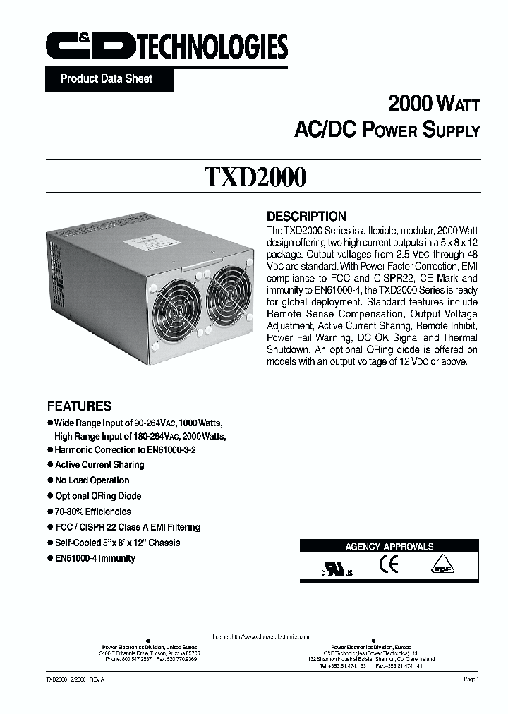 TXD2000_61834.PDF Datasheet