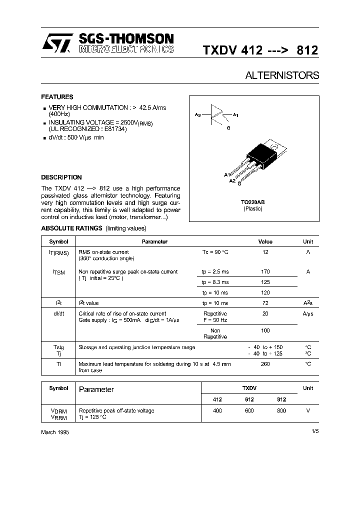 TXDV612_138557.PDF Datasheet