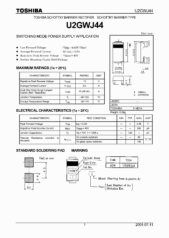 U2GWJ44_62490.PDF Datasheet