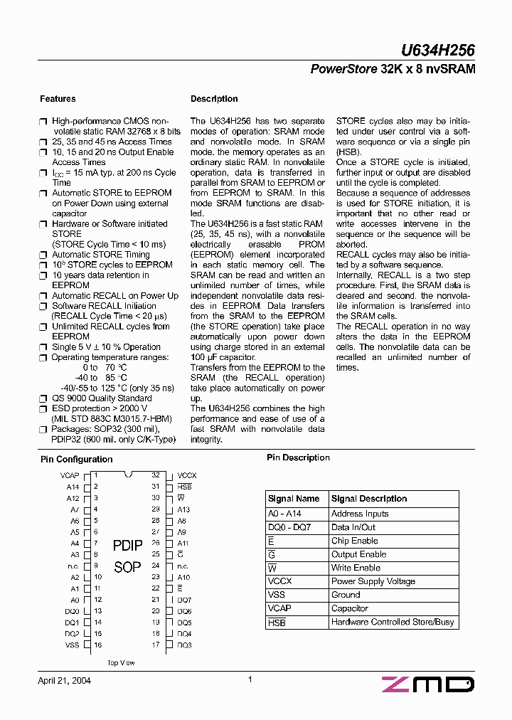 U634H256_61231.PDF Datasheet