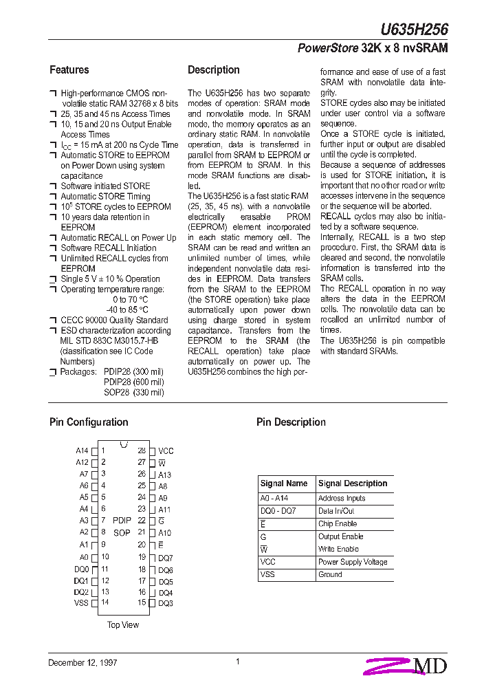 U635H256_61356.PDF Datasheet