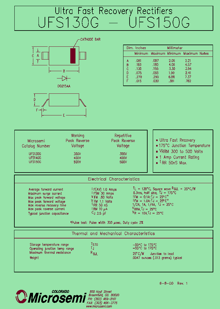 UFS130G_60463.PDF Datasheet