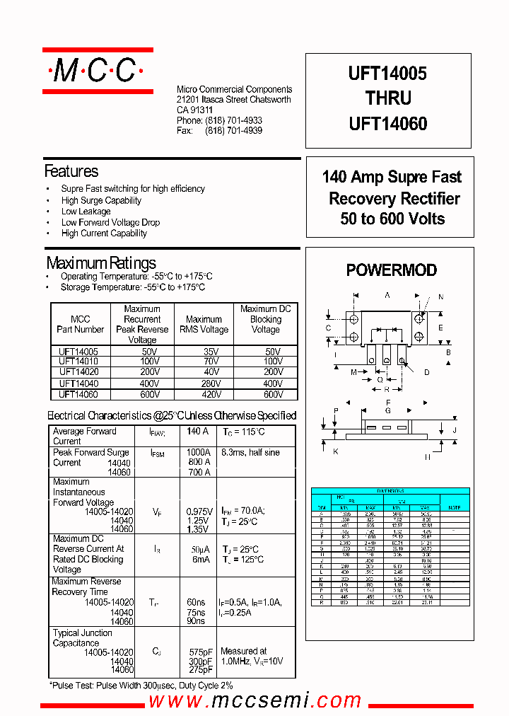 UFT14005_60521.PDF Datasheet