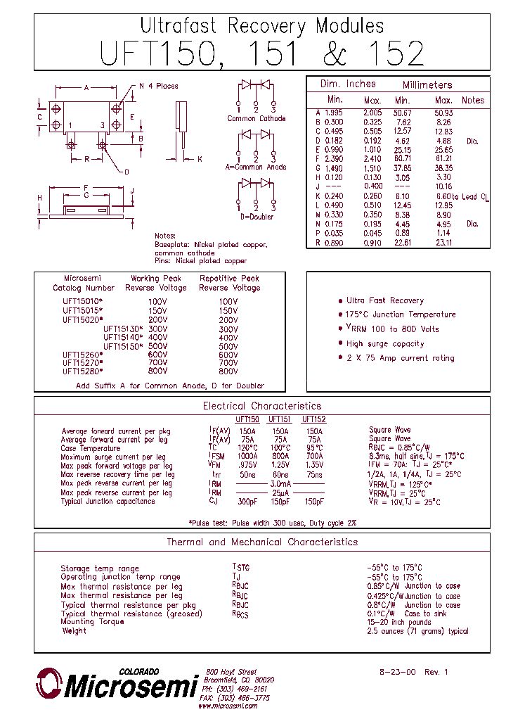 UFT150_60534.PDF Datasheet