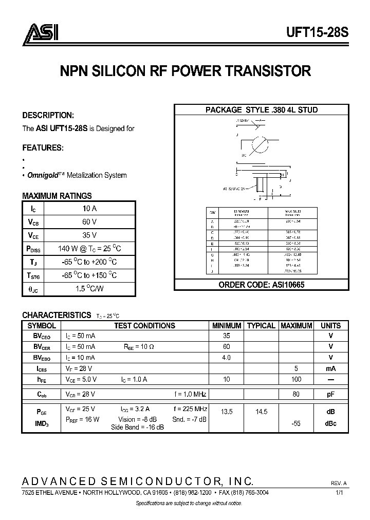UFT15-28S_60544.PDF Datasheet