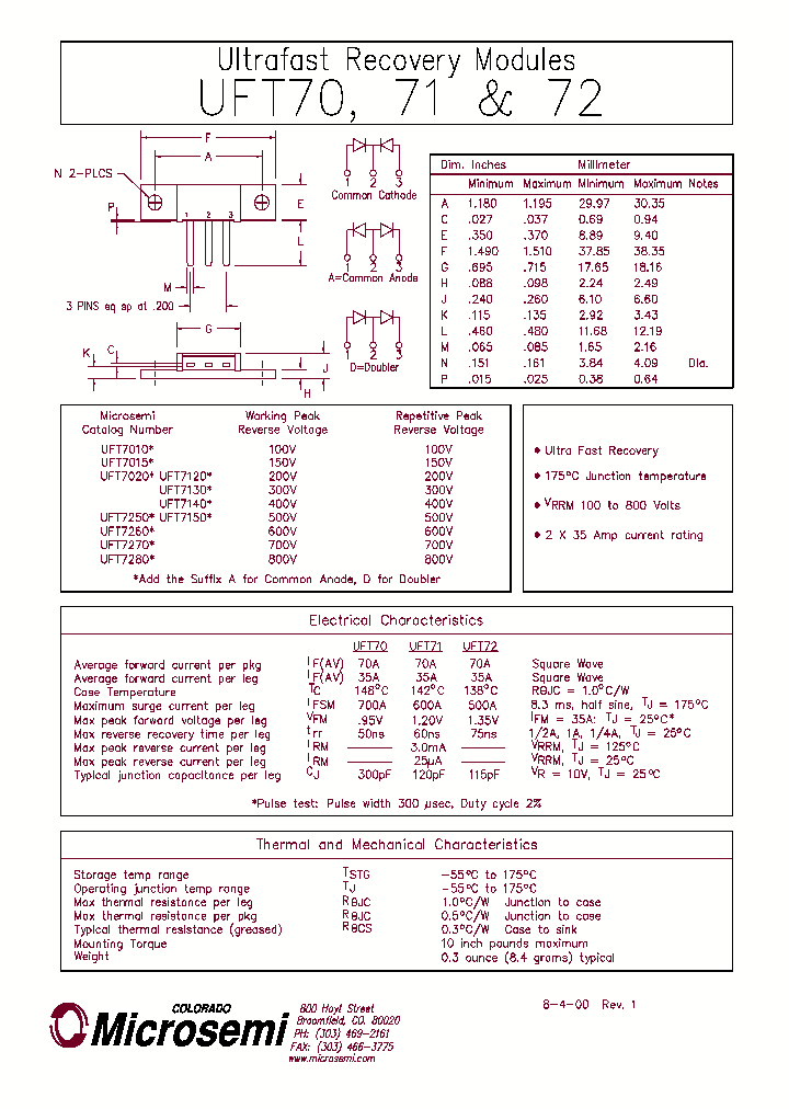 UFT7270_74383.PDF Datasheet