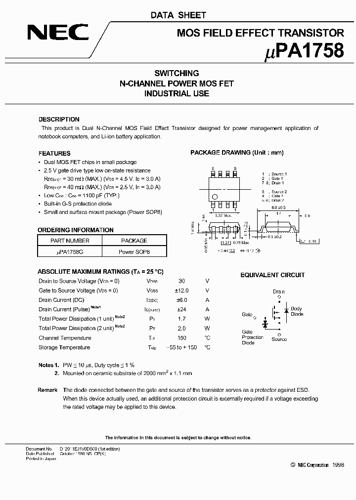 UPA1758_151474.PDF Datasheet