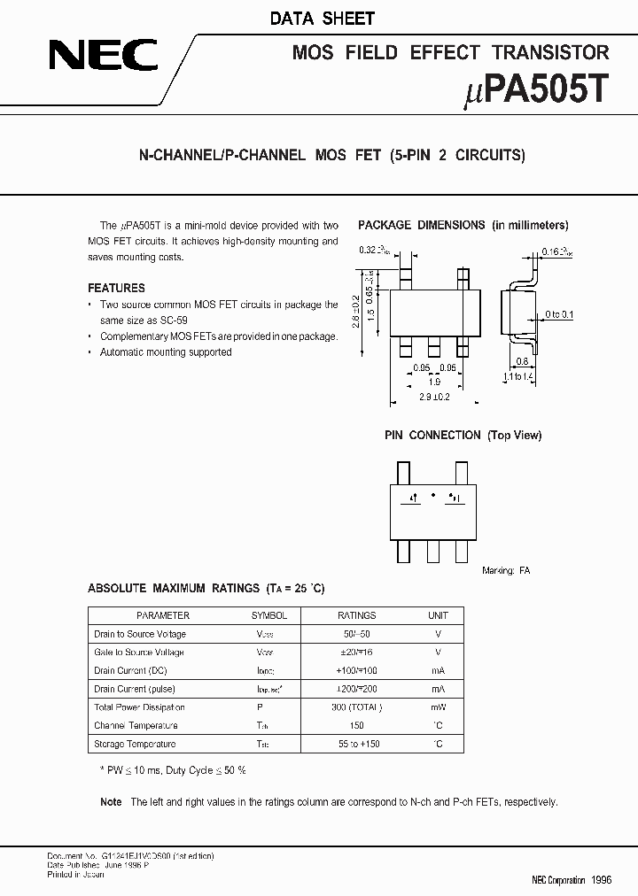 UPA505T_22377.PDF Datasheet