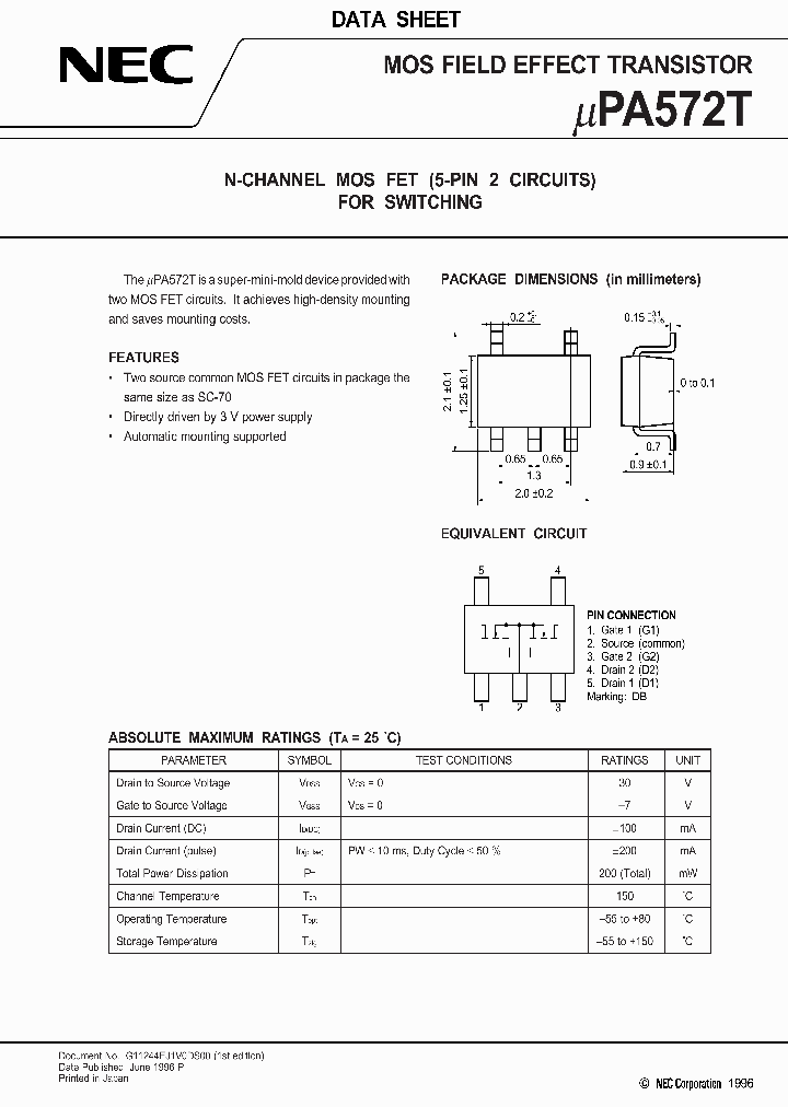 UPA572_23325.PDF Datasheet