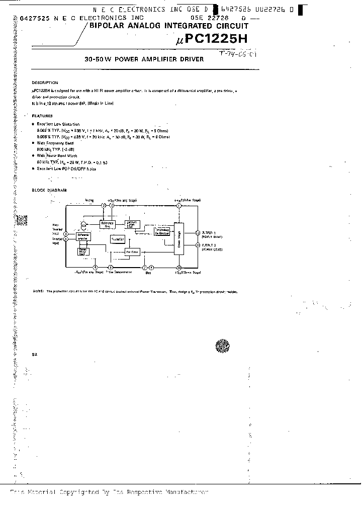 UPC1225H_116125.PDF Datasheet