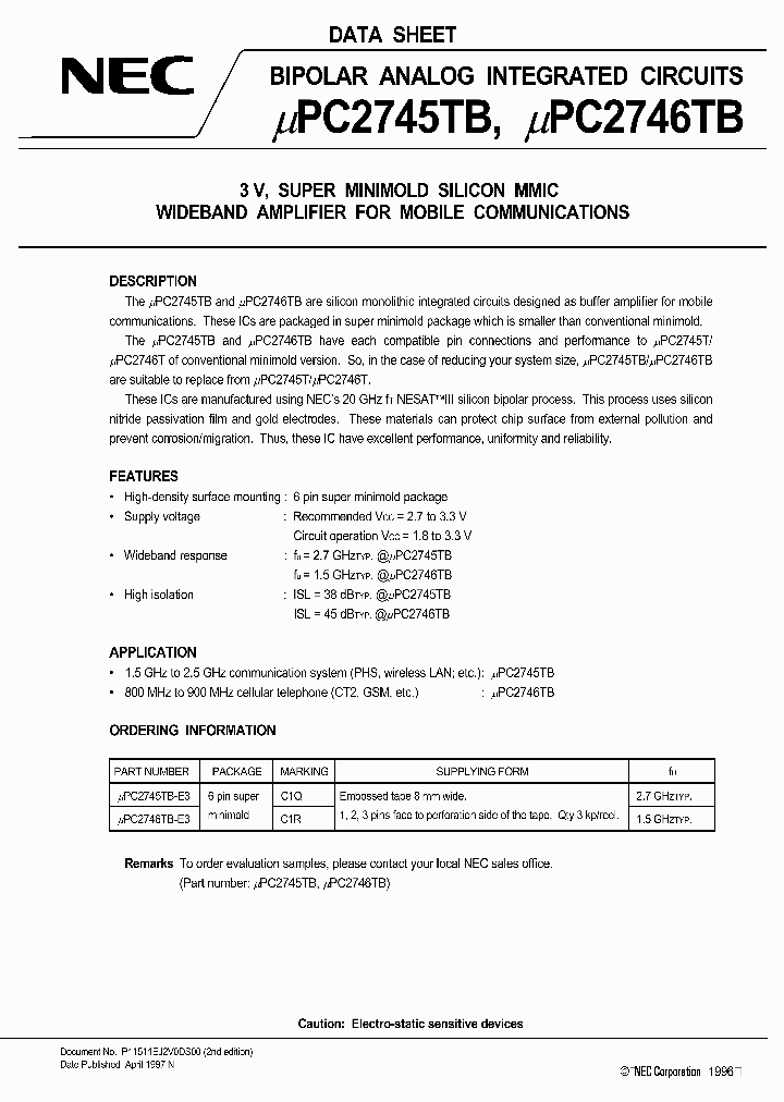 UPC2745_92849.PDF Datasheet