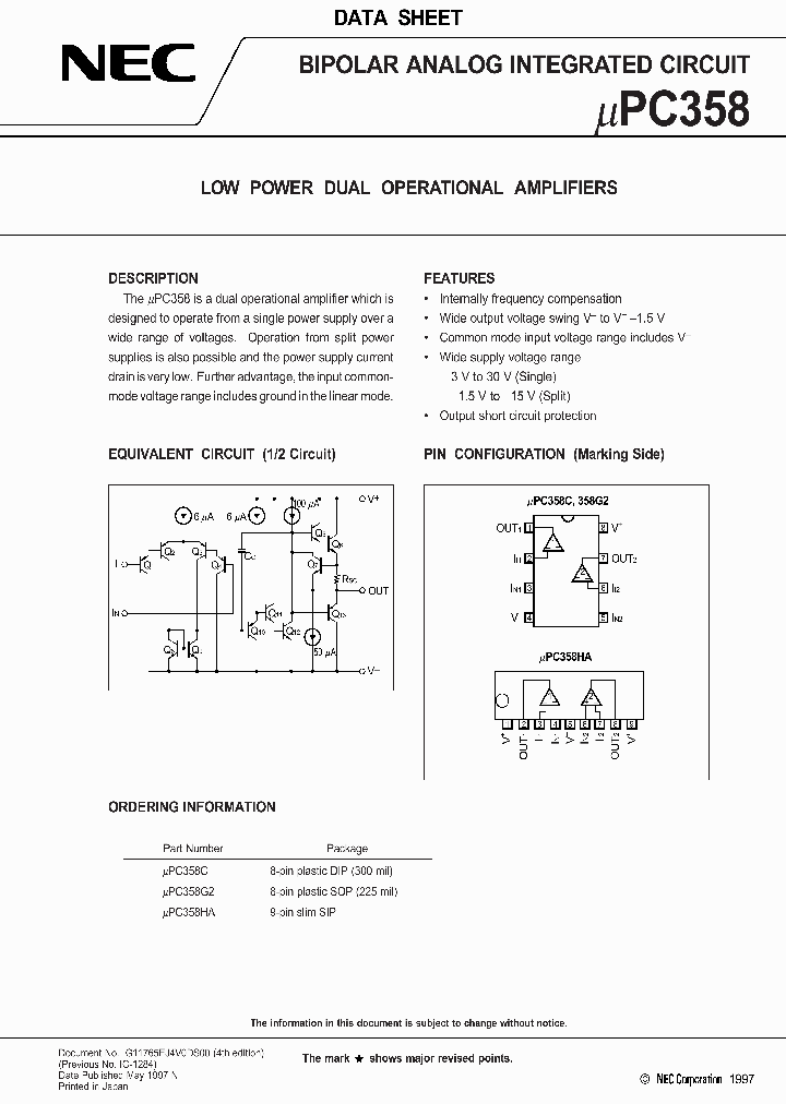 UPC358_88816.PDF Datasheet