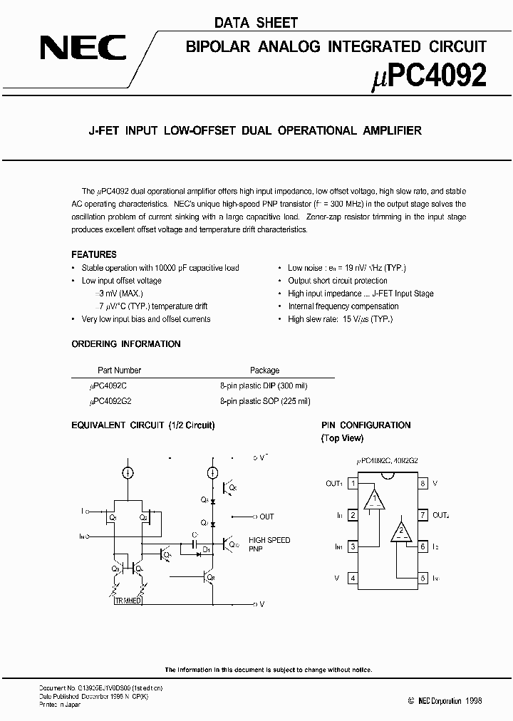UPC4092G2_124366.PDF Datasheet