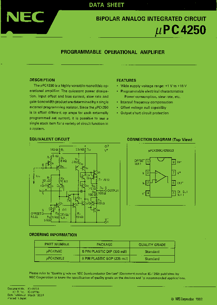 UPC4250_111985.PDF Datasheet