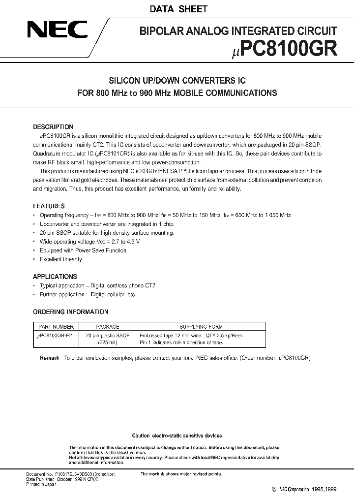 UPC8100_175167.PDF Datasheet