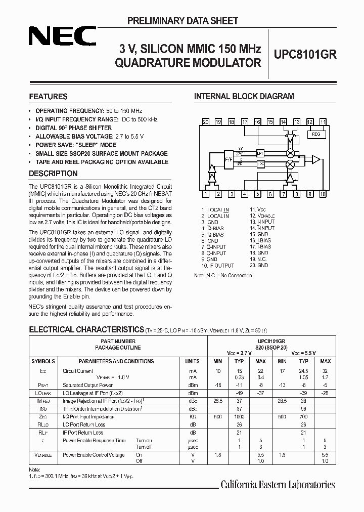 UPC8101_175170.PDF Datasheet