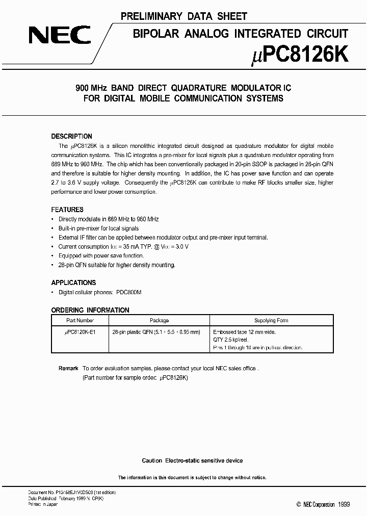 UPC8126K_121460.PDF Datasheet