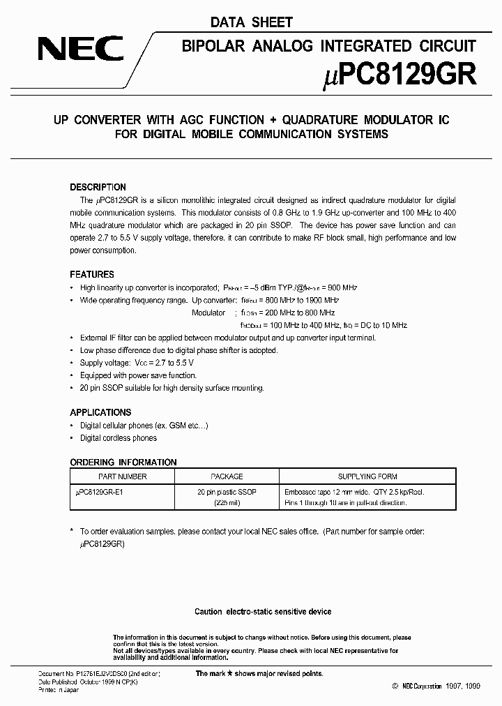 UPC8129GR_121465.PDF Datasheet