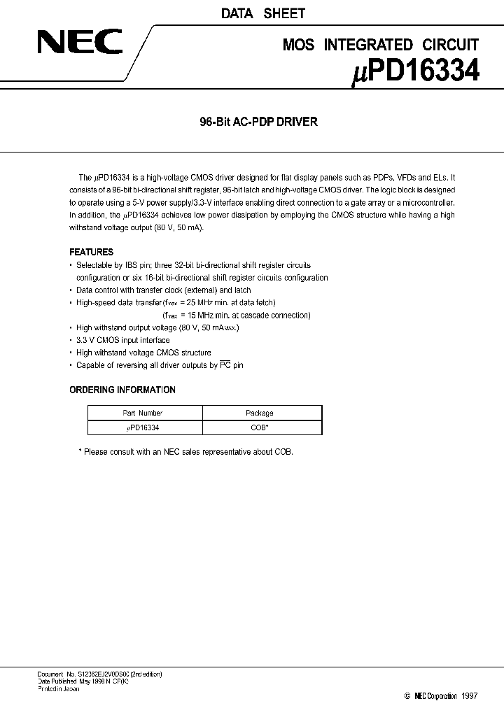 UPD16334_5249.PDF Datasheet