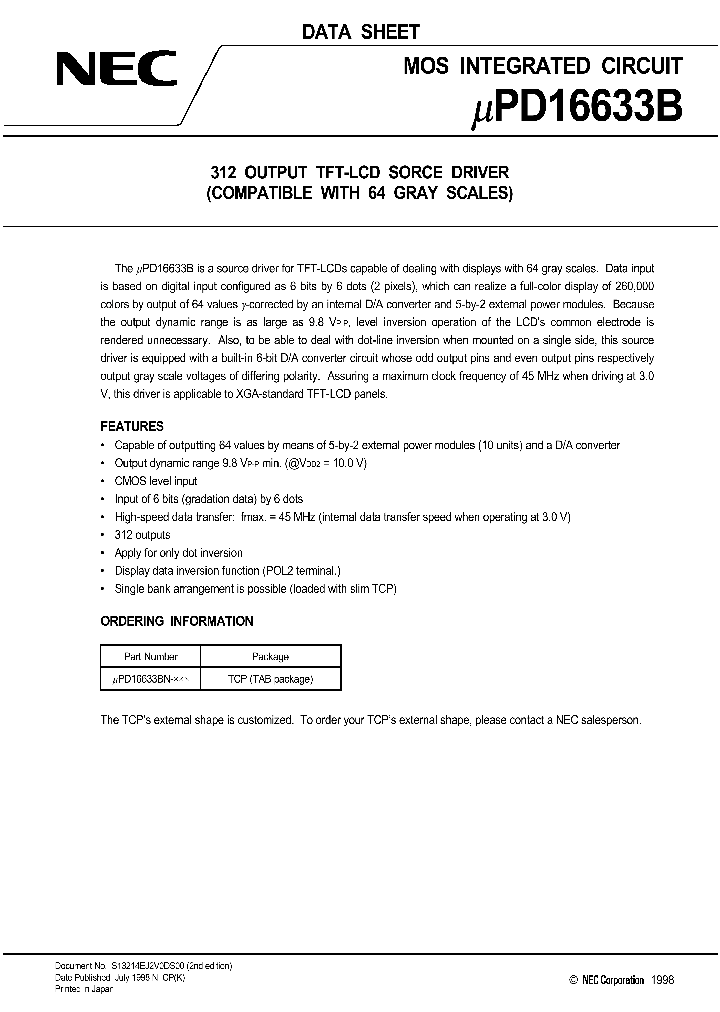 UPD16633B_5279.PDF Datasheet
