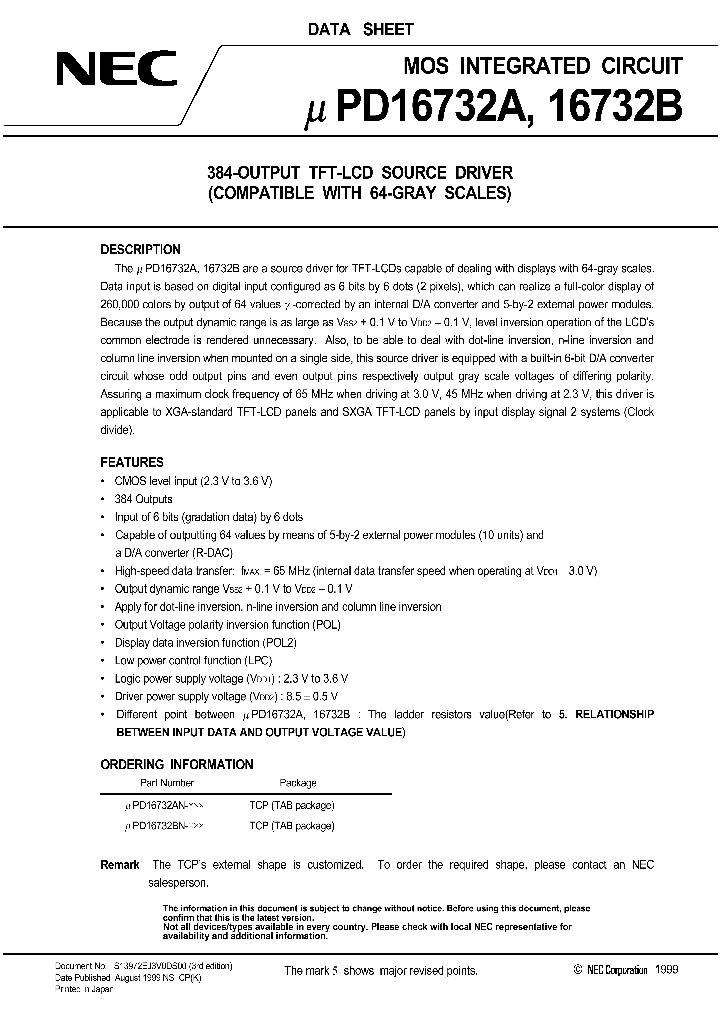 UPD16732A_38407.PDF Datasheet