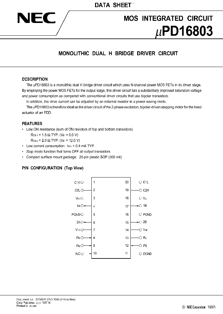 UPD16803_23334.PDF Datasheet