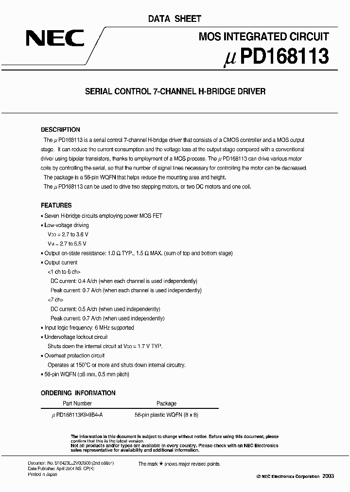 UPD168113_23342.PDF Datasheet