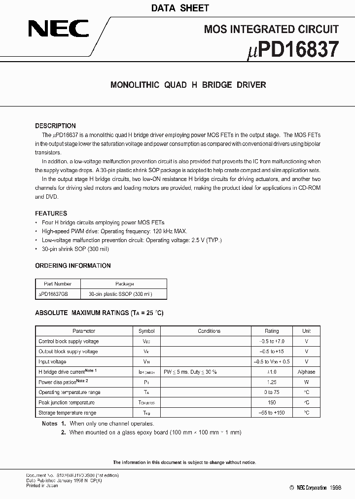 UPD16837_23353.PDF Datasheet