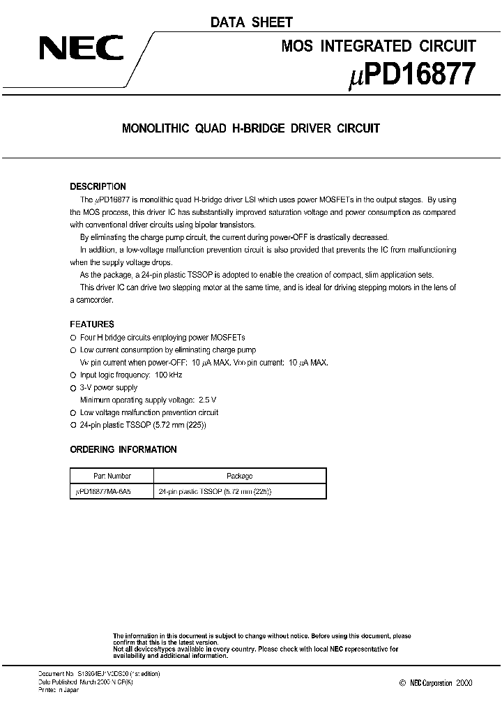 UPD16877_23372.PDF Datasheet