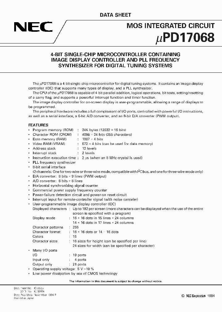 UPD17068_94326.PDF Datasheet