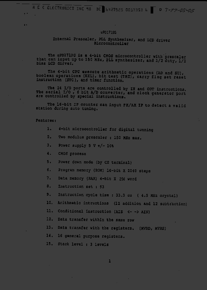 UPD1719G_87416.PDF Datasheet
