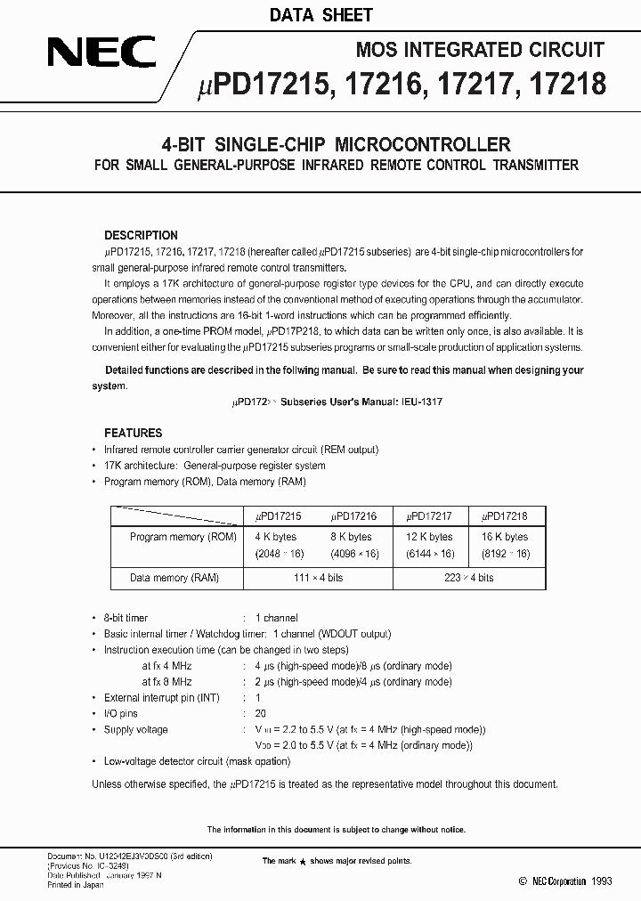 UPD17217_88496.PDF Datasheet