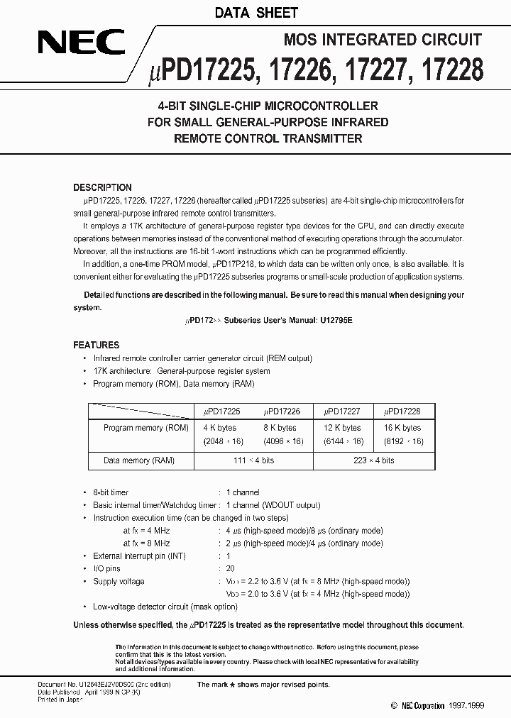 UPD17225_86324.PDF Datasheet