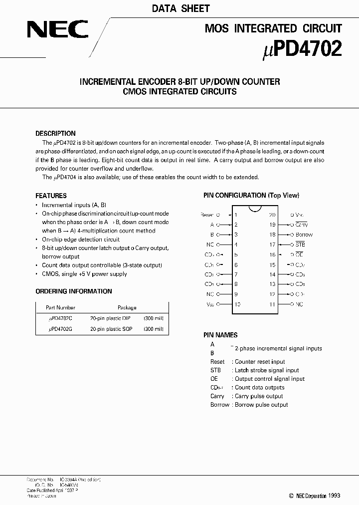 UPD4702_143325.PDF Datasheet