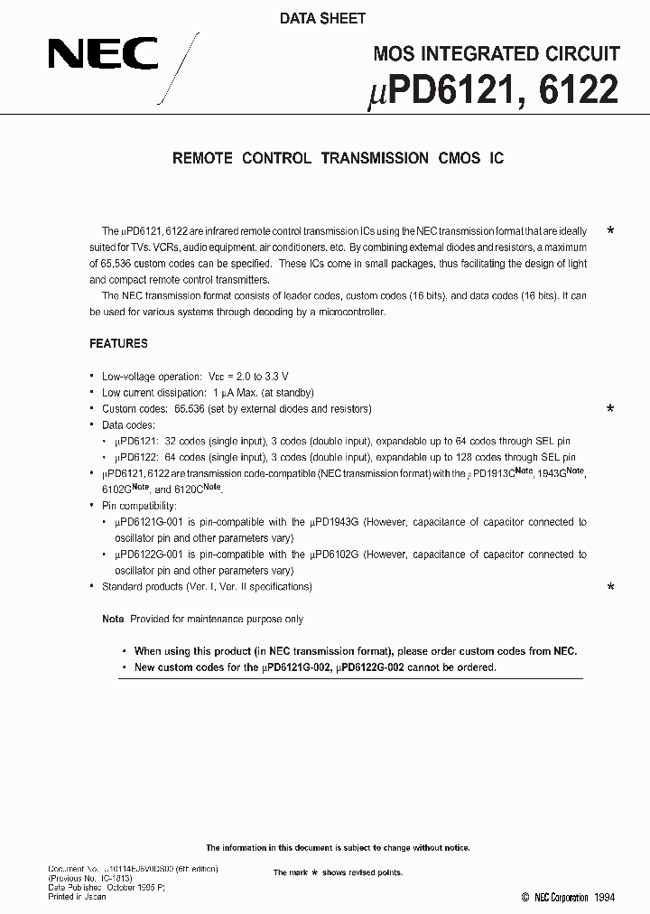 UPD6121_5493.PDF Datasheet