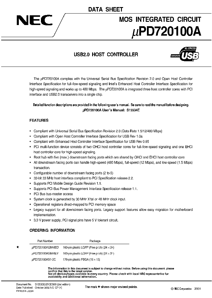 UPD720100A_103601.PDF Datasheet