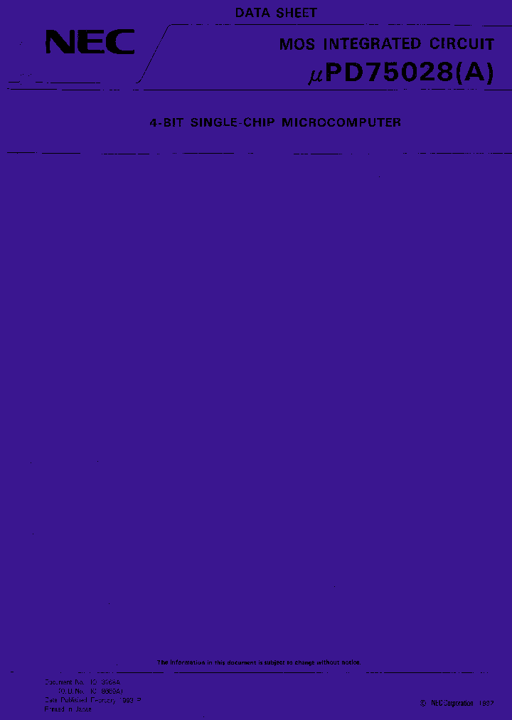 UPD75028_124267.PDF Datasheet