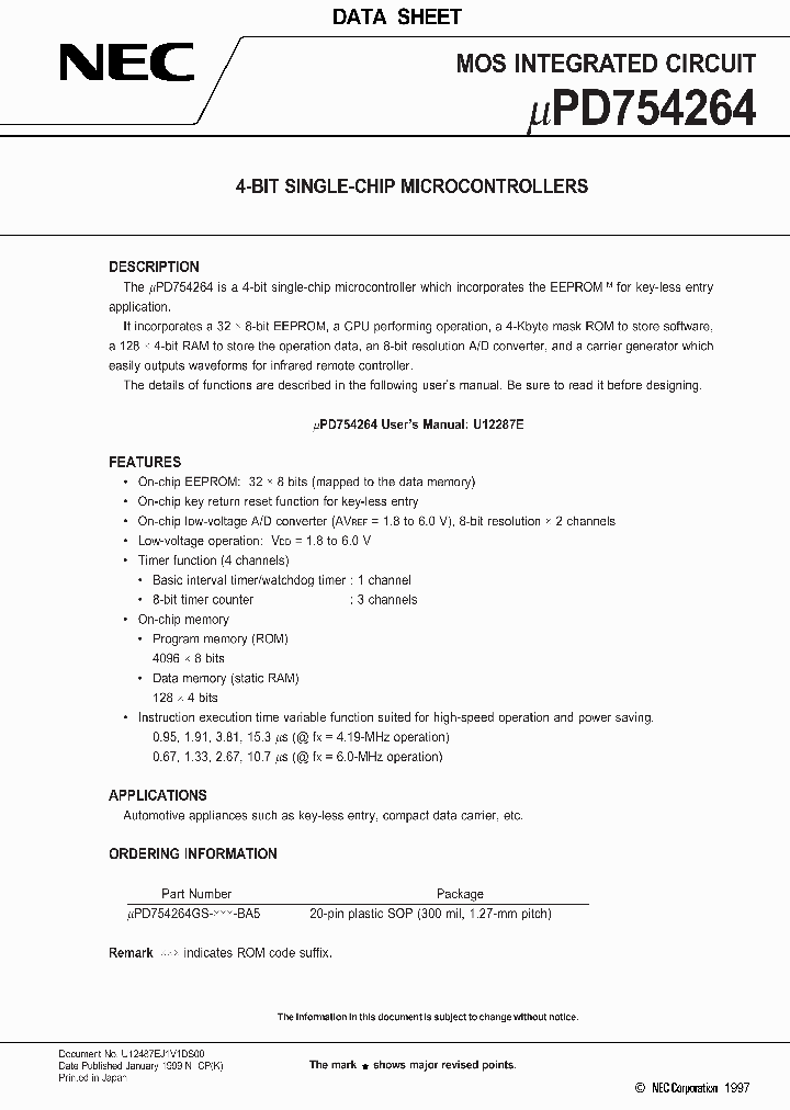 UPD754264_121059.PDF Datasheet