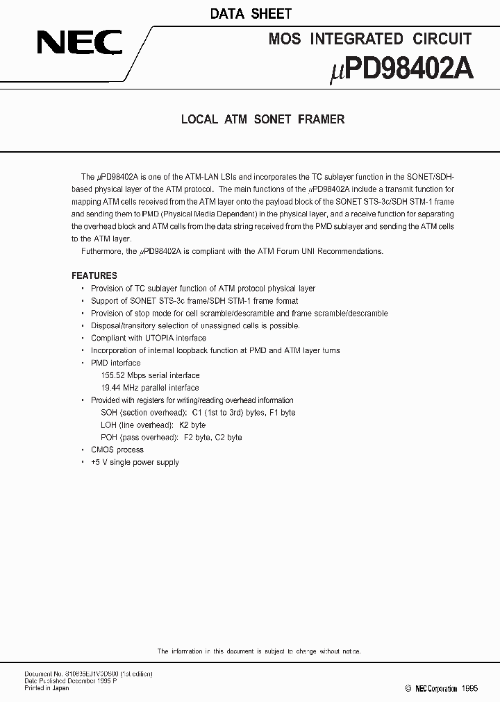 UPD98402A_5700.PDF Datasheet