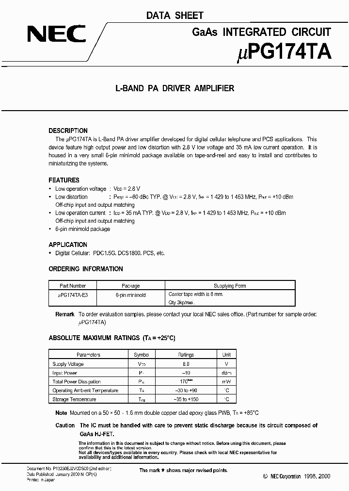 UPG174TA_58628.PDF Datasheet