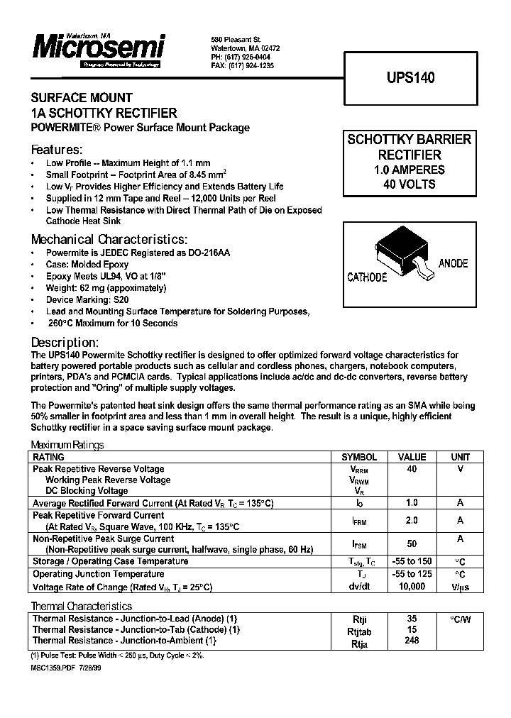 UPS140_58673.PDF Datasheet